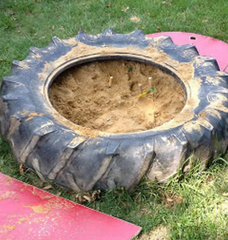 DIY Tire Sandbox