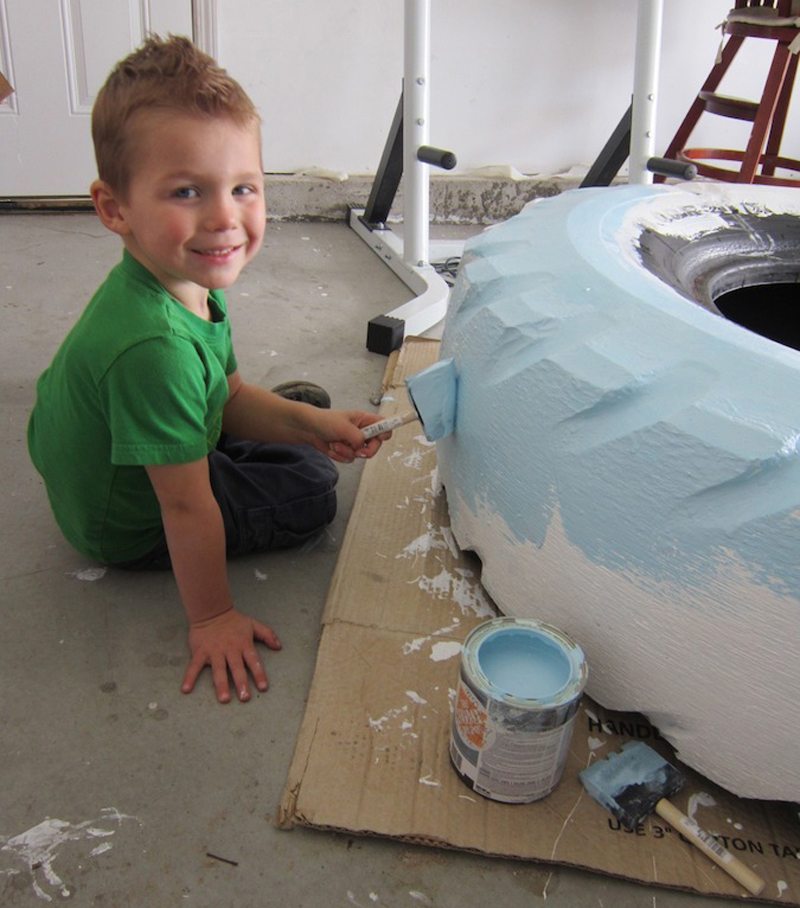 DIY Tire Sandbox